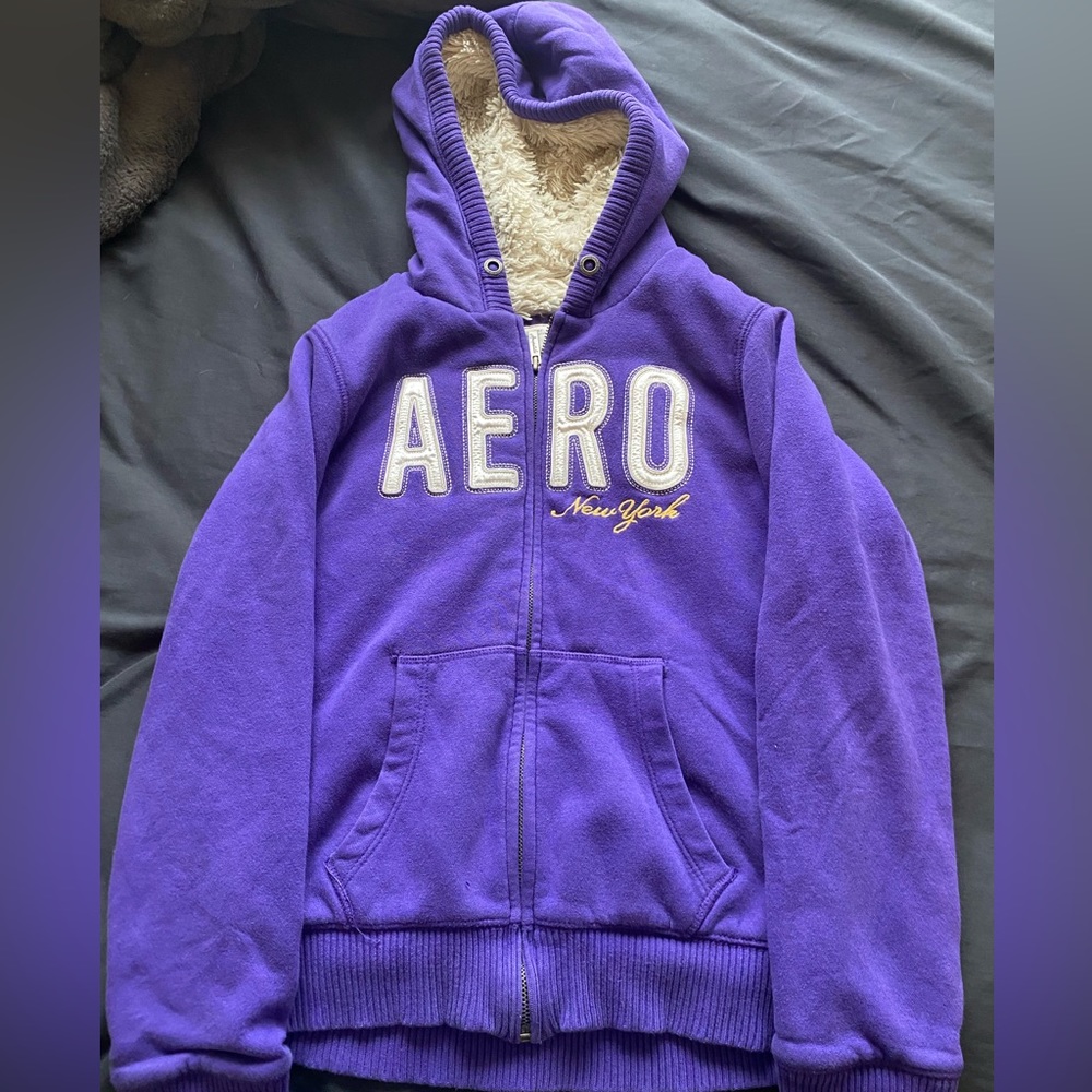 aeropostale fuzzy jacket